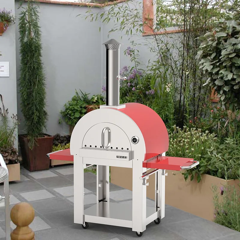 Eco-Friendly Wood Fired Pizza Oven Outdoor Stainless Steel Woodfire Pizza Oven