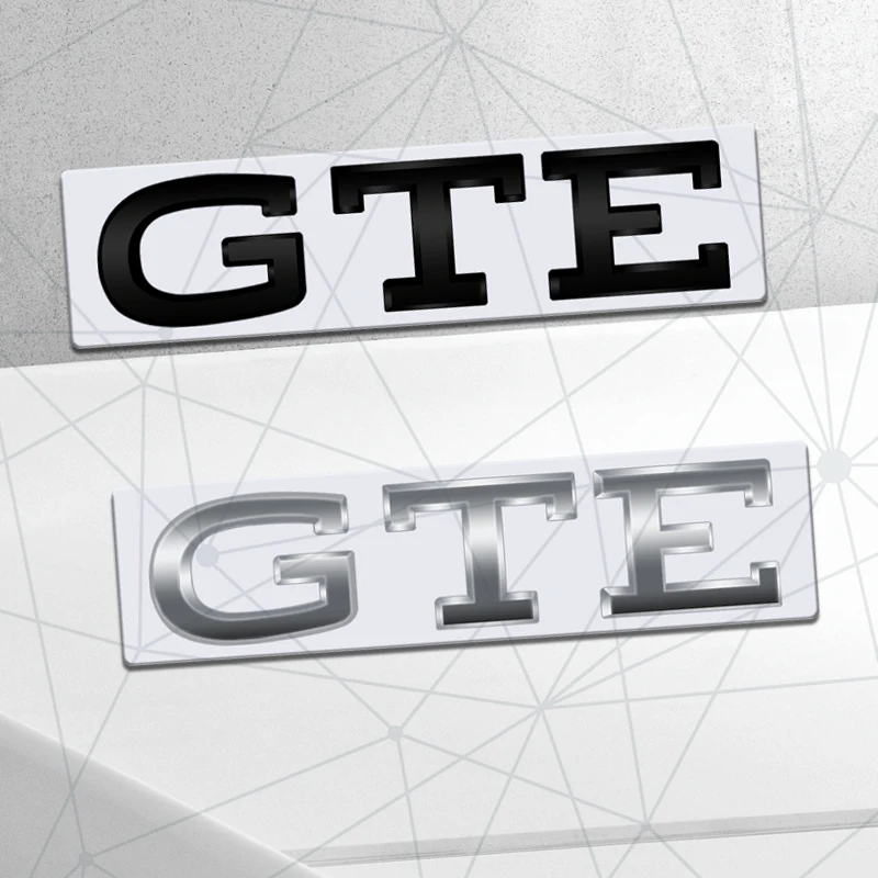 ثلاثية الأبعاد السيارات المعادن GTD GTE شارة سيارة الخلفي الجذع شعار ملصق شعار ديكور ل جيتا باسات جولف تيجوان شيروكو بيتل الجسم التصميم