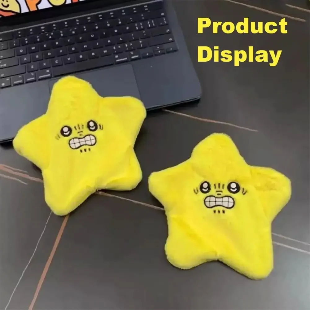 Angry Starfish Toy,Angry Star Plush Moving,Angry Star Face Plush Toy, Automatic Moving Dithering Stuffed Starfish Toy