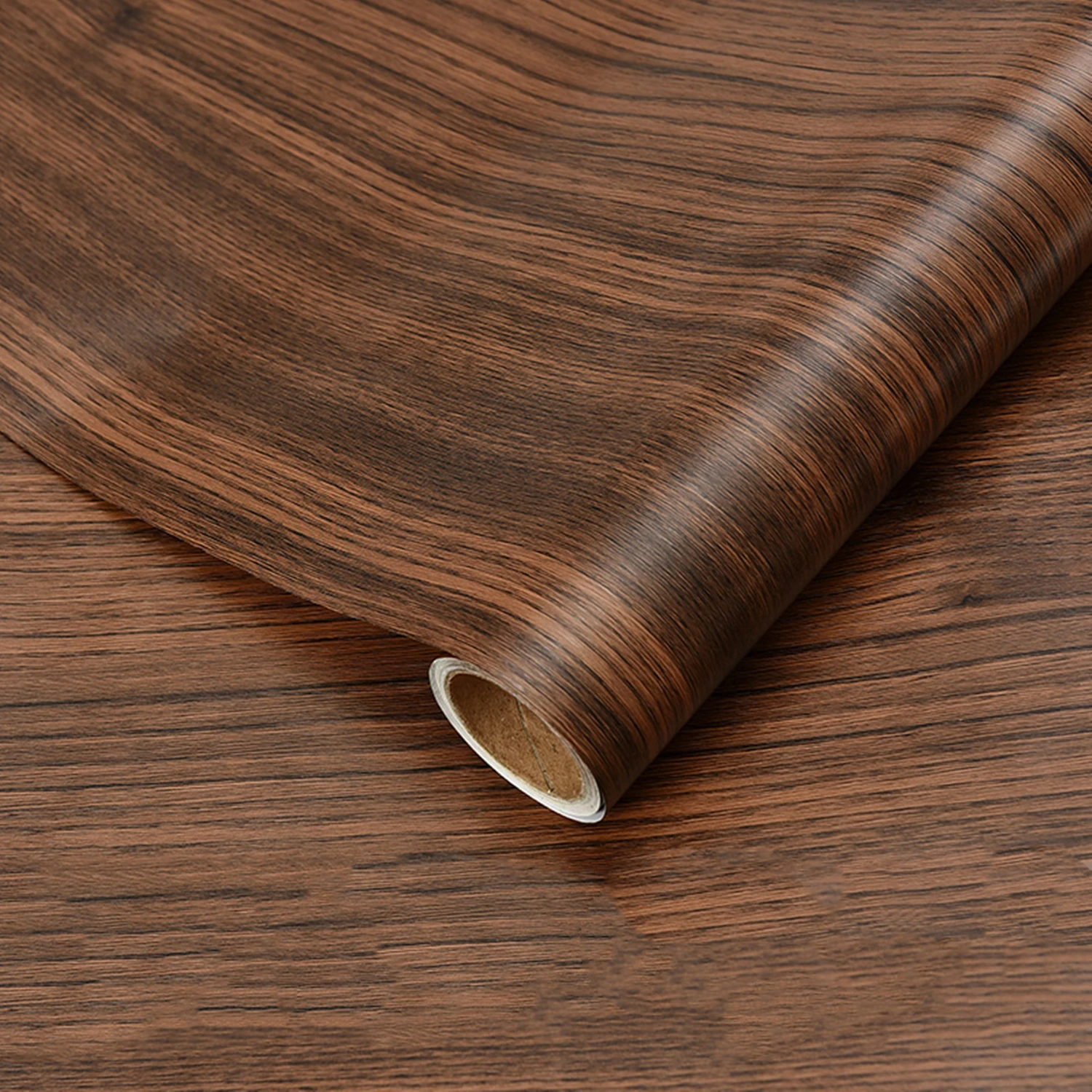 55cm Wood Grain Vinyl Self Adhesive Wallpaper Roll Waterproof Decorative Film for Home Furniture Cabinets Wardrobe Wall Stickers