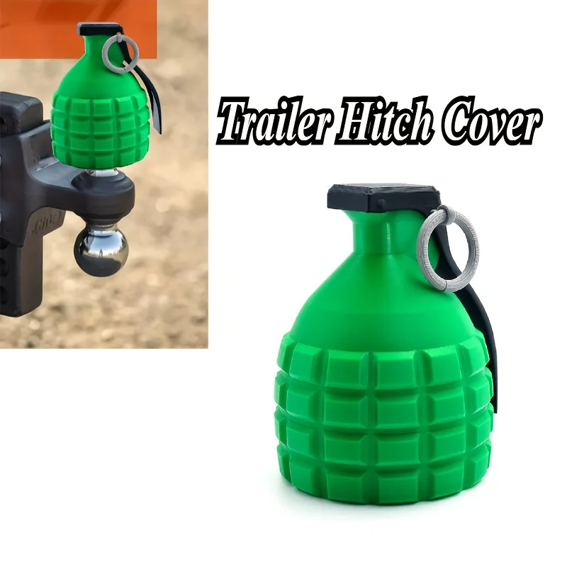 Couvercle d'attelage de remorque de 50MM, 1 pièce, avec couvercle de boule imprimé en 3D, couvercle de propulseur d'attelage universel pour la protection des accessoires de voiture