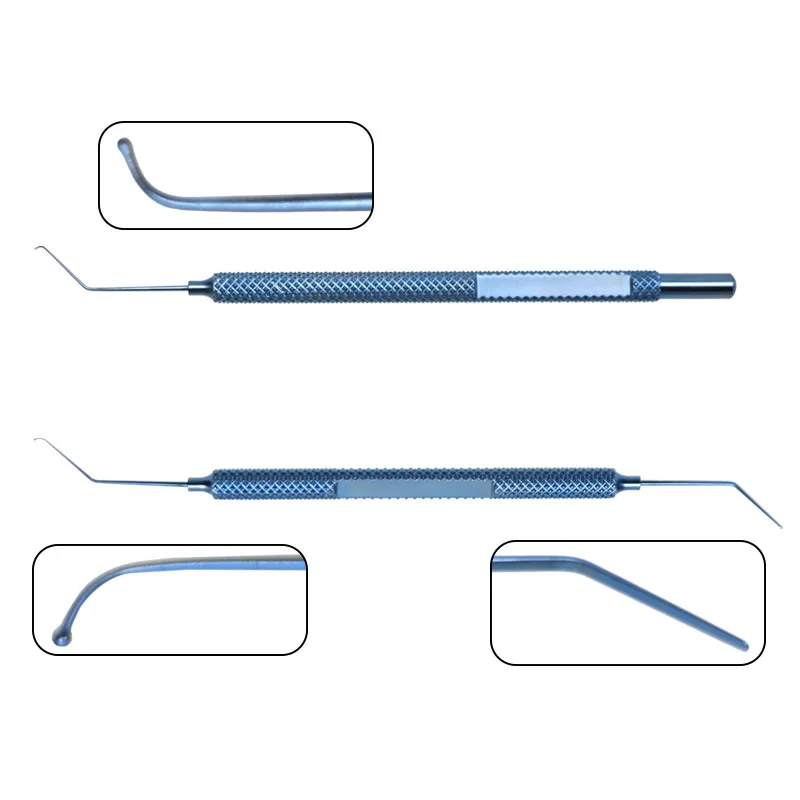 

1 шт. титановый офтальмологический крючок с шаровой головкой, автоклавируемый инструмент для век, офтальмологический инструментарий