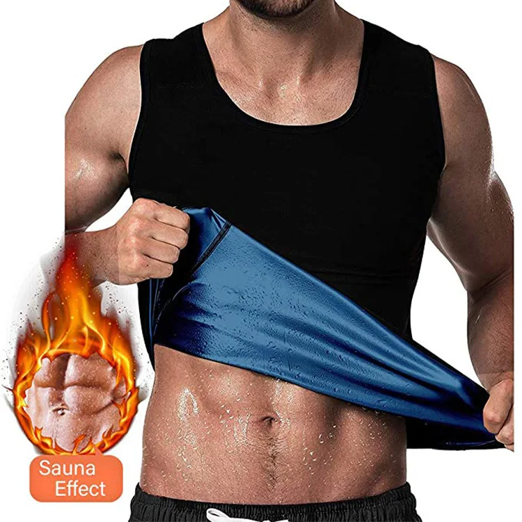 Men Sauna Suit Heat Trapping Shapewear Sweat Body Men\'s Sports Fitness Corset Sweat Corset Sweat Sauna Waistcoat Vest