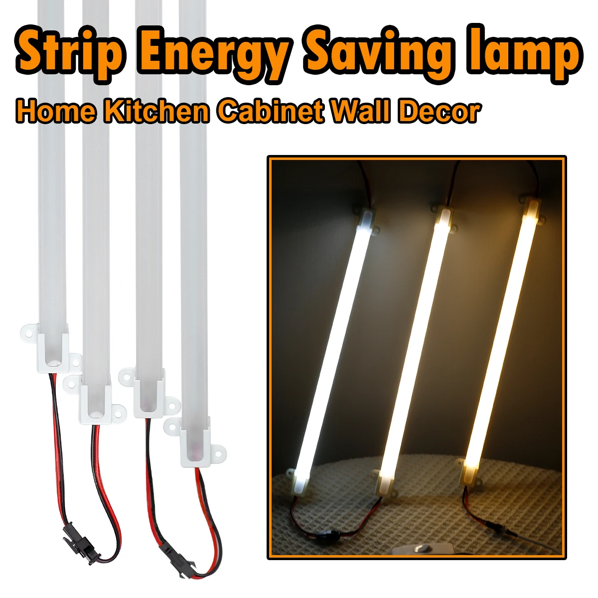 Pop 1x-12x Led Tube Light Bar Lights 30cm 40cm 50cm Photography Display Using Aluminum Storage Night Warm Kitchen Lamp Showcase