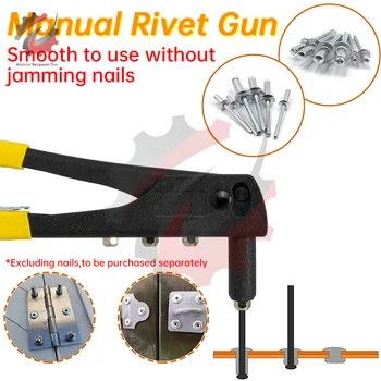 Industriële Klinknagel Gun Klinkmachine Handgereedschap Professionele Handleiding Pop Klinknagel Guns Tool Voor Home Reparatie Klinknagel Nut Tool