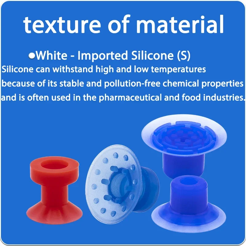Mechanical Arm Bag Opening Vacuum Suction Cup Pneumatic Accessories Strong Suction Nozzle Film Plastic Bag Opening 5pcs lot