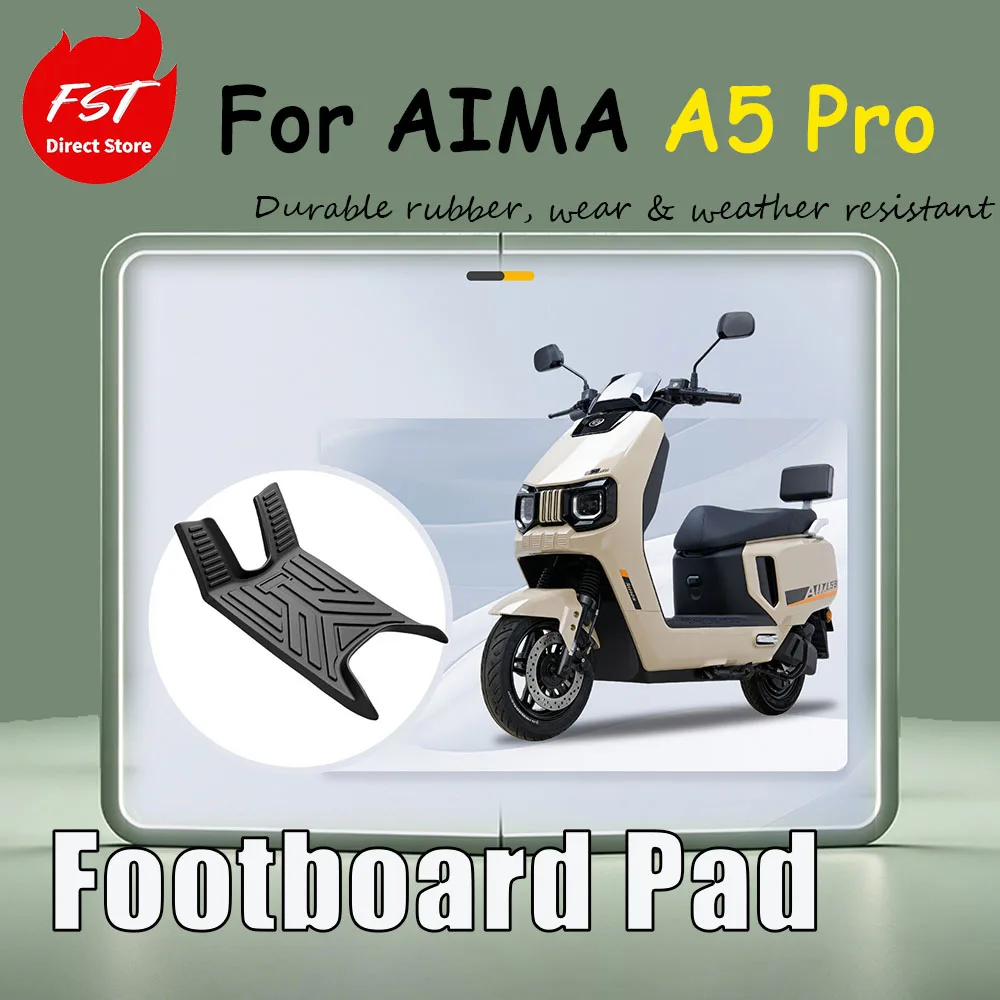 aima-a5-pro用、電動車両用の特別なフットレストパッド、tpe完全密閉型滑り止め耐摩耗性アクセサリー