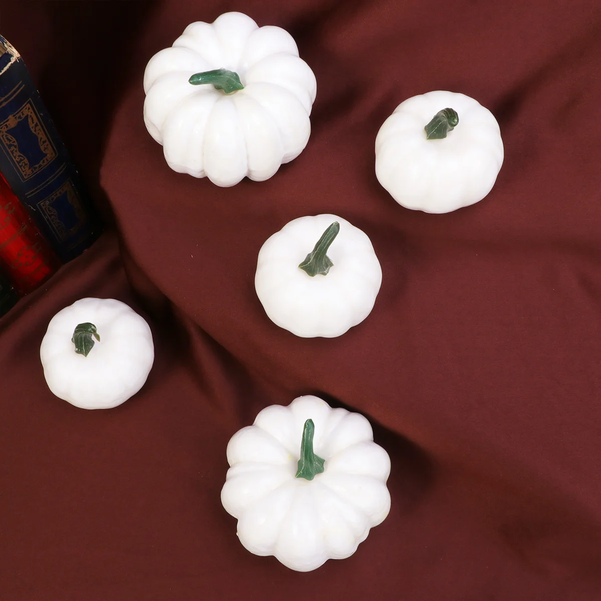 

12Pcs White Pumpkin DIY Artificial Props Lightweight Halloween Party Decoration Festival Supplies Pumpkin