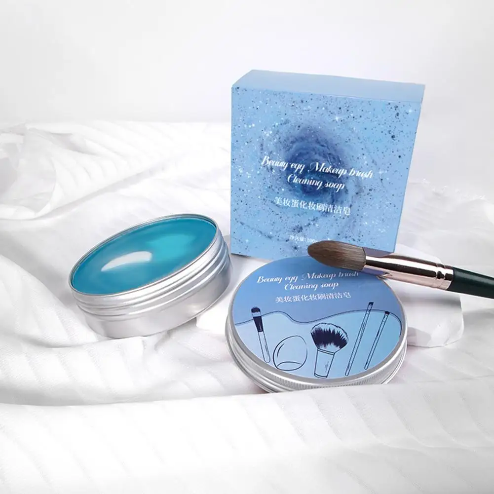 Herzförmige Reinigungsseife + Silikonpad, Make-up-Pinsel und Beauty-Mixer, Reinigungsseife, Beauty-Tool und Puderquaste-Reinigungsseife