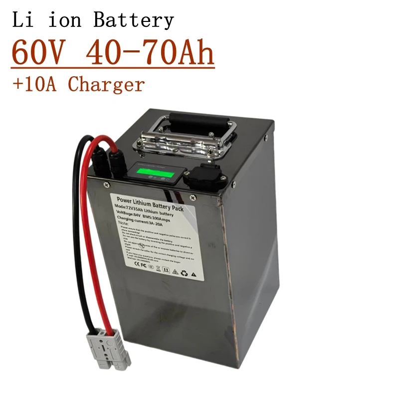 

60 В, 40 Ач, 50 Ач, 70 Ач, 60 Ач, литий-ионная аккумуляторная батарея, ионная аккумуляторная батарея для автомобиля, двухколесный трехколесный инвертор