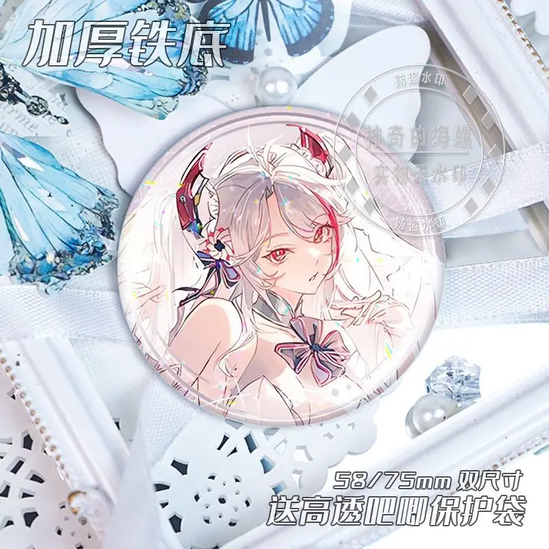 58 مللي متر Azur Lane Musashi Enterprise دبابيس لطيف أنيمي بروش تأثيري الكرتون شارة ظهره الملابس مجوهرات اكسسوارات #6