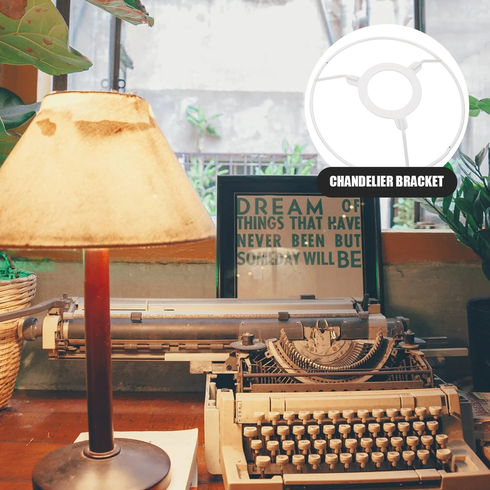 

Iron Lampshade Frame Sturdy DIY Holder for Ceiling Pendant Table Lamp Light Fixture Lighting Bracket Pendant Light Frame