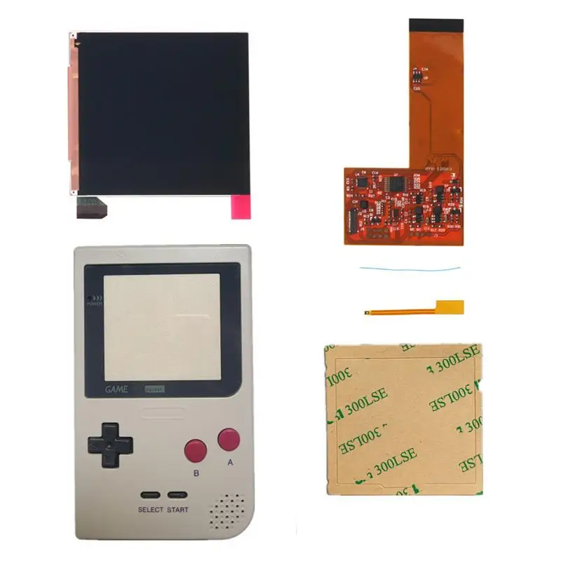 Go! FUNNYPLAYING FOR GBP/GBL IPS LCD RETRO PIXEL KIT HIGH LIGHT BACKLIGHT BRIGHTNESS 36 retro color combinations FOR GAMEBOY