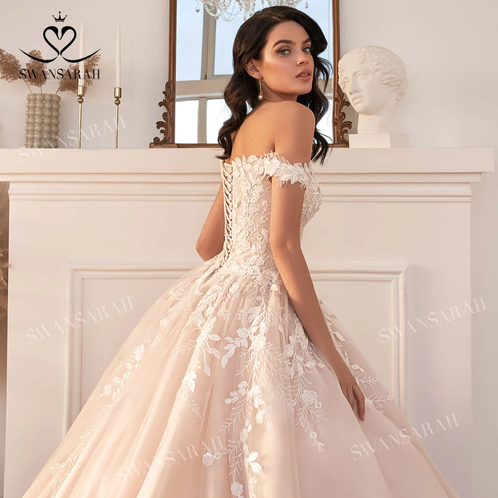 vintage rose gold wedding dress Vintage Rose Lace Wedding Dress with Plunging V Neck and Illusion Back MONROE Size 6 / Ivory main image 1