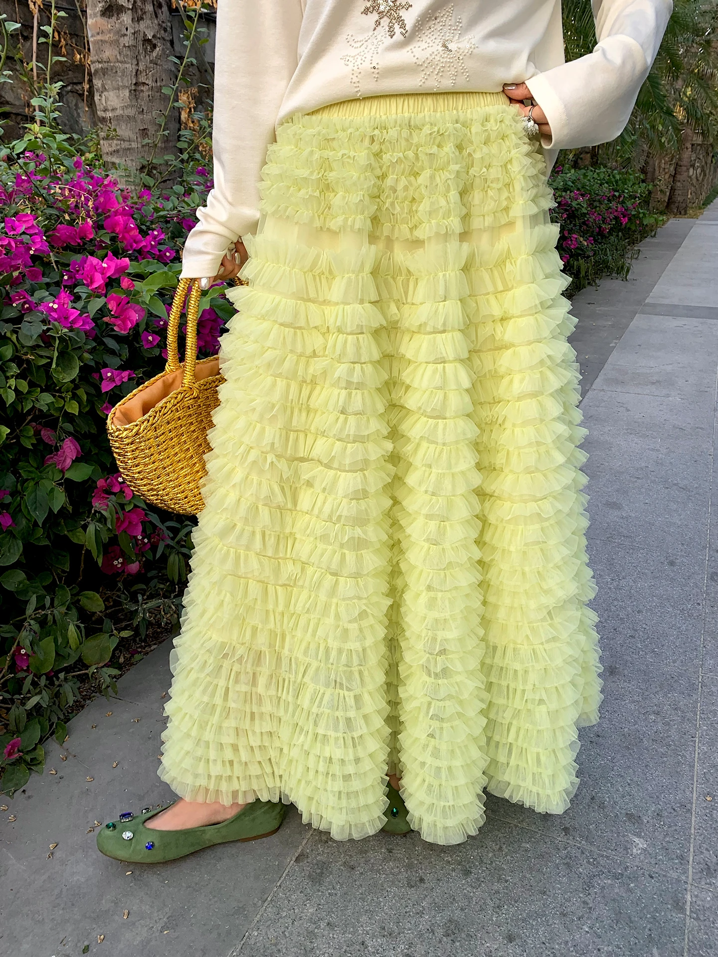 

Spring 2026 New Design een Me f Skirt Women's Cake Skirt Breathable High Waist Polyester Fiber Casual Sle Skirt