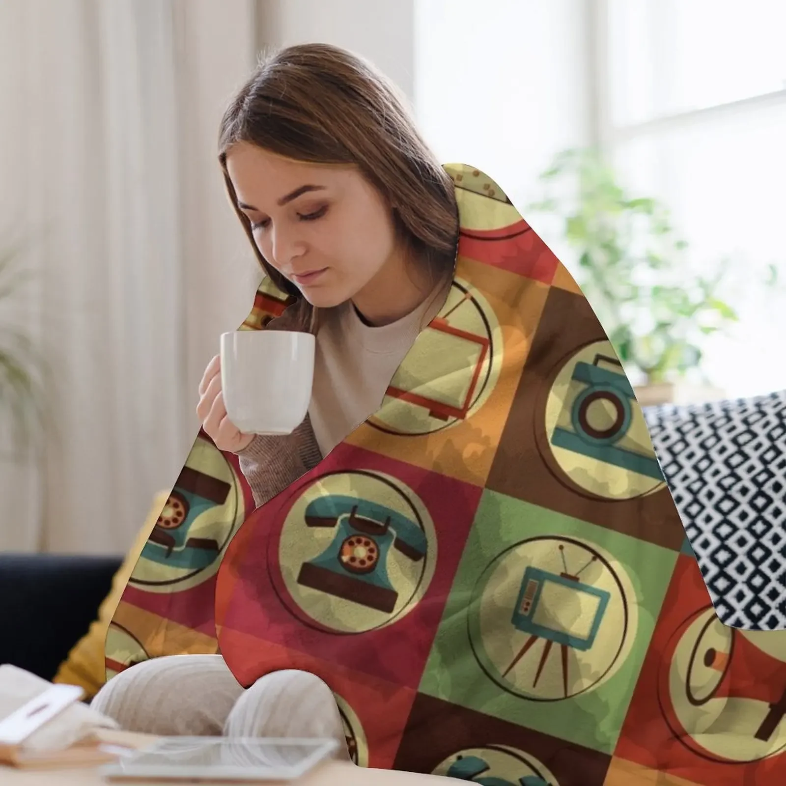 الأجهزة خمر رمي بطانية أريكة عملاقة مضحك هدية المانجا الزخرفية سرير البطانيات #3