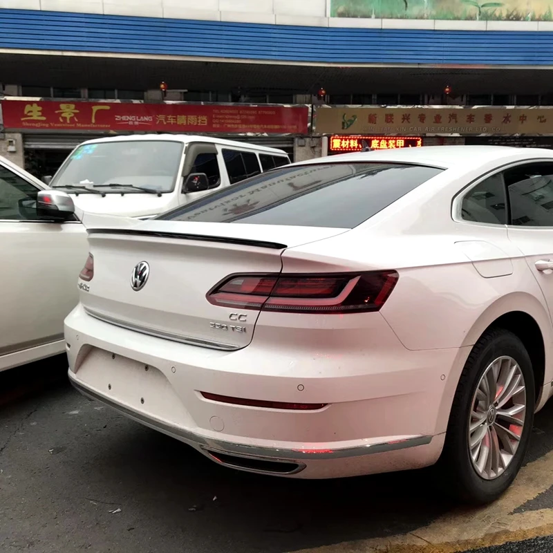 For Volkswagen New Arteon CC Spoiler  High Quality ABS Material Car Rear Wing Primer Color Spoiler 2019+