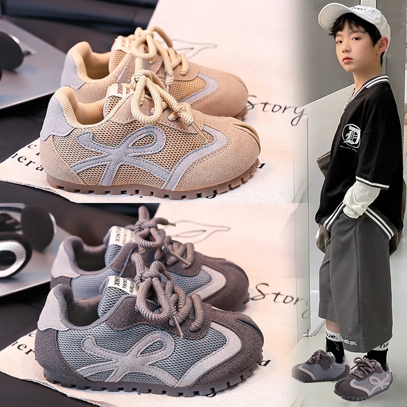 

2025 Children Casual Sports Shoes Autumn Comfortable Anti Slip Mesh Breathable Boys Girls Walking Shoes Toddler Kids Sneakers
