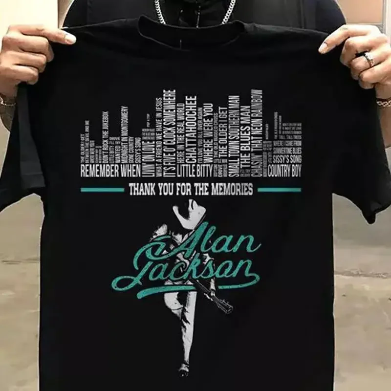 Alan Jackson Thank You For The Memories T Shirt Short Sleeve S To 5Xl Webp