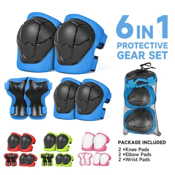 VICTGOAL Kids Knee Elbow Pads Wrist Protector Sports Children Protective Gear Set Safety Protector for Skateboarding Cycling Balance Bike