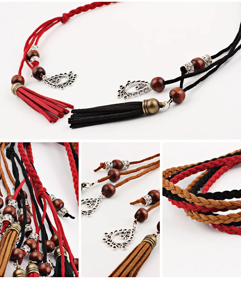 Handmade Tassel Belt for Women Braided Waist Rope Hanfu Ma Mian Skirt Dress Accessories Pendant Thin Waist Chain Wholesale