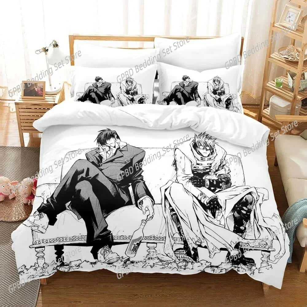 New 3d Anime Game TRIGUN STAMPEDE Comfortable Duvet Quilt Cover Pillowcase Bedding Set Children Bedroom Decoration Home Textile