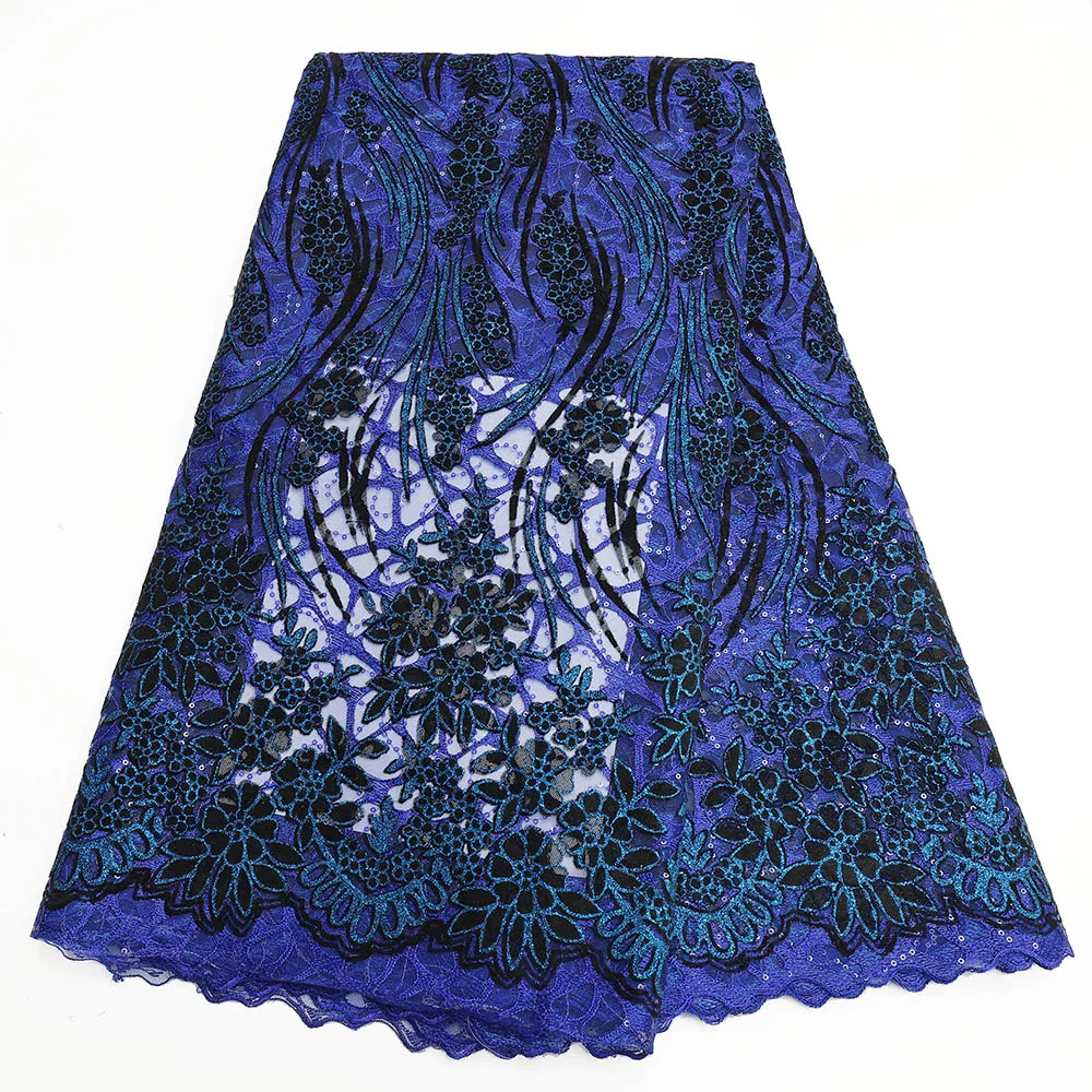 أحدث يتدفقون صافي نسيج الدانتيل النساء 5 ياردة تول الدانتيل المواد الخياطة فساتين الزفاف النساء أقمشة الدانتيل المخملية عالية الجودة