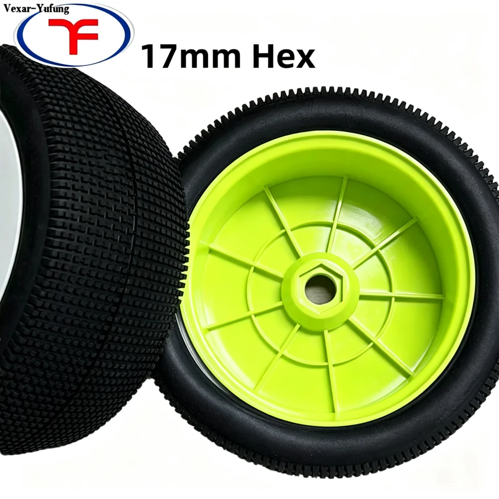 Yufung 110mm 1/8 RC Truggy Truck Tires 17mm Hex Wheel Rubber Tyres for Redcat HSP Kyosho Hobao Hongnor Team Losi GM DHK RC Car