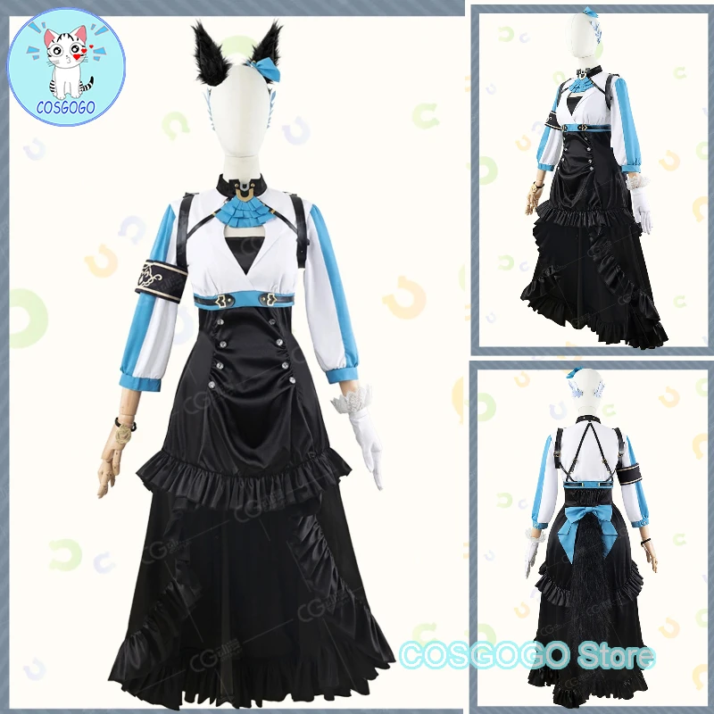 

COSGOGO Game Pretty Derby Mejiro Ramonu Miraclev Decisive Cosplay Costume Halloween Outfits Women Dress