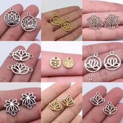 Bulk Charms For Jewelry Making Kit Pendant Diy Jewelry Accessories Lotus Charms