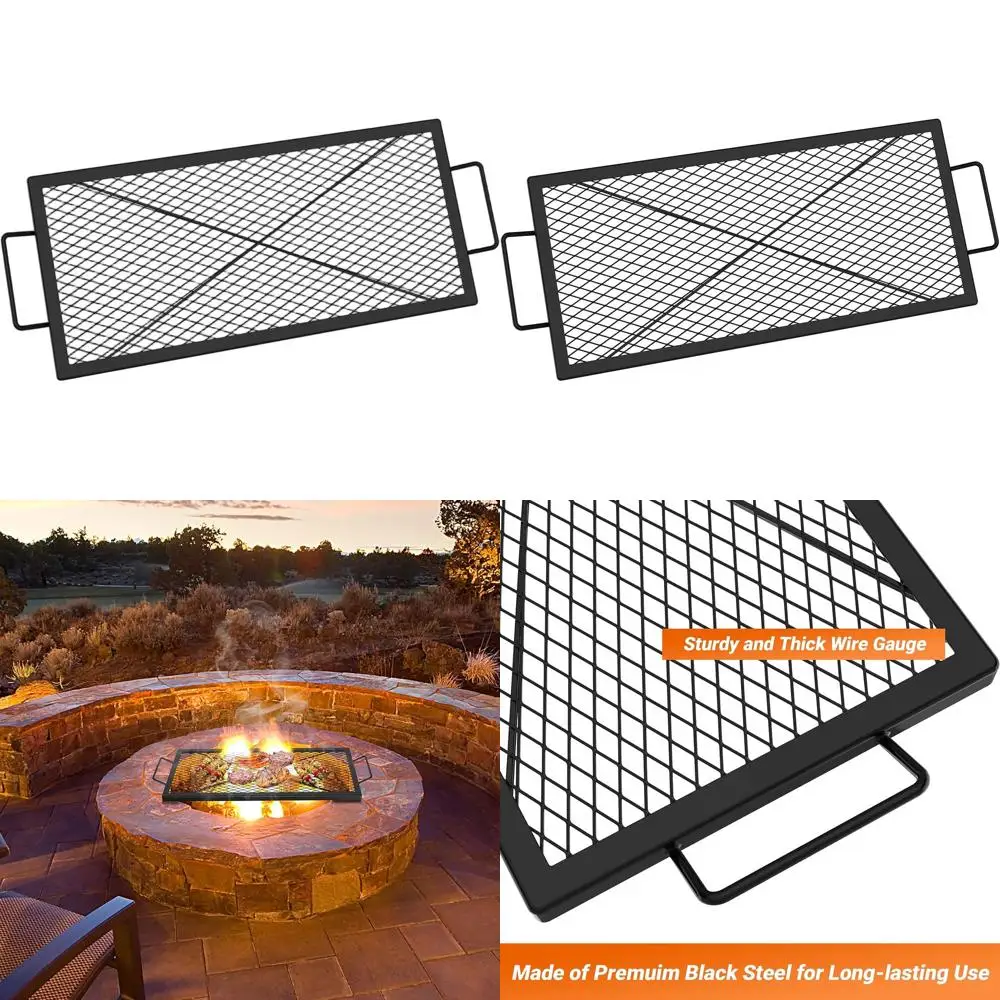 

Heavy-Duty 32 X 15 BBQ Grill Grate with X-Marks Design for Outdoor Cooking and Gatherings