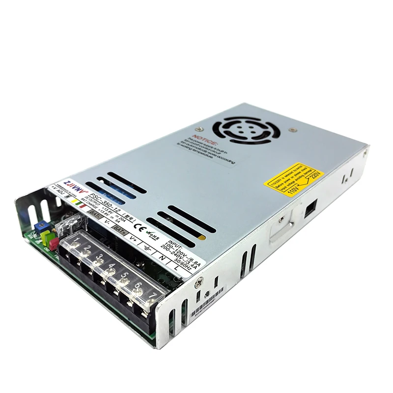 350W Charge LED uninterrupted power supply UPS input 110/220VAC Output 12V/24VDC Switching power supply PSC-350 For charge