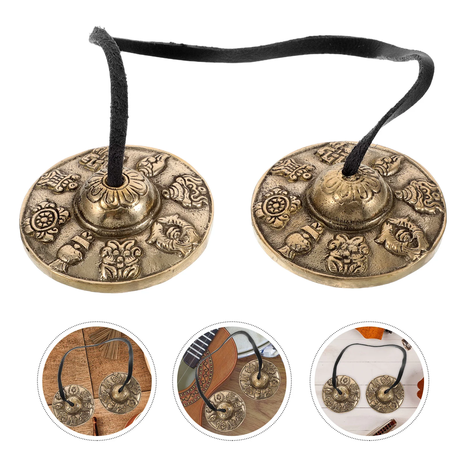 

Nepal Bell Ringing Gong Instrument Brass Chime Bells The Tibetan Tingsha Spiritual Finger Cymbals Copper Meditation Chimes