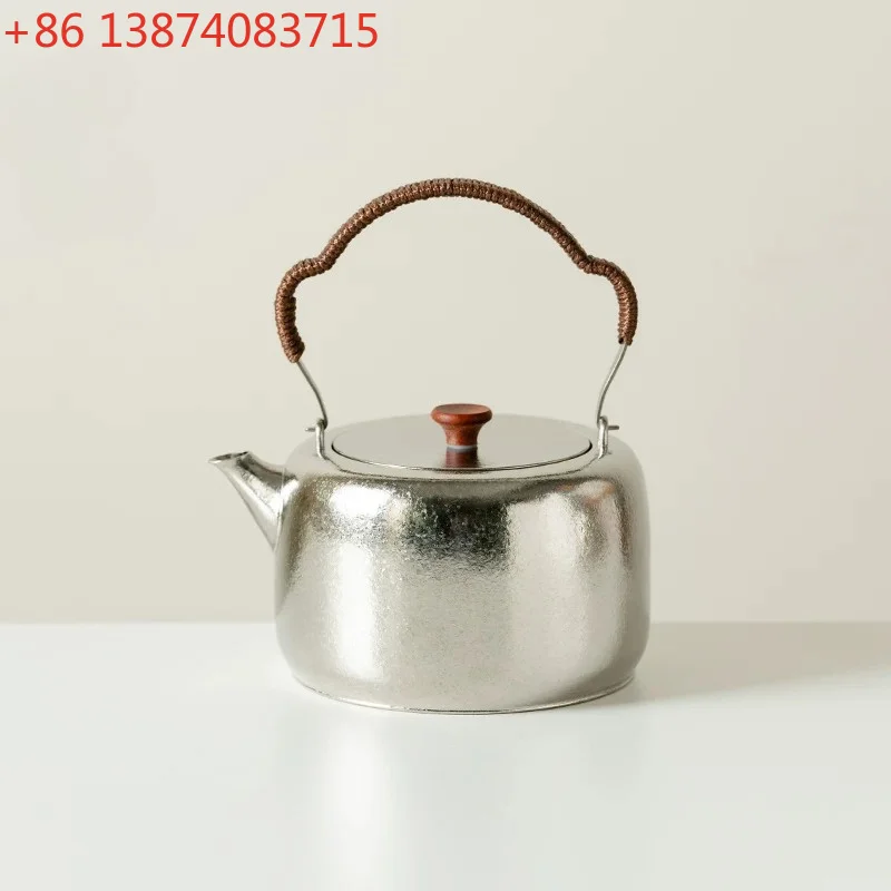 Light luxury high-grade pure titanium beam pot, household large-capacity teapot, Chinese style