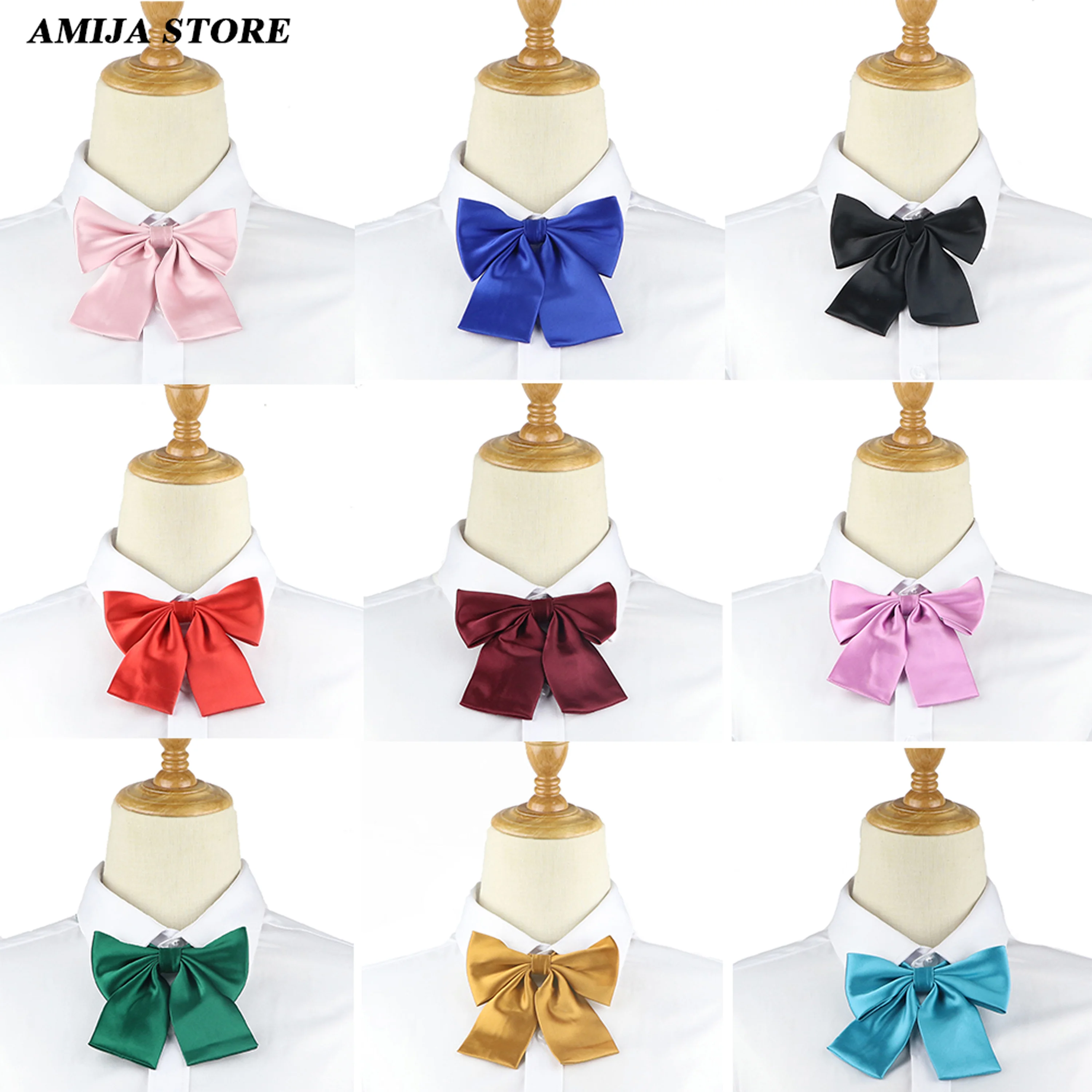 

Colorful JK Bow Tie Japanese Style Uniform Women's Bowtie School Shirt Cravats Bowknot Feminine Butterfly Knot Suits Accessories