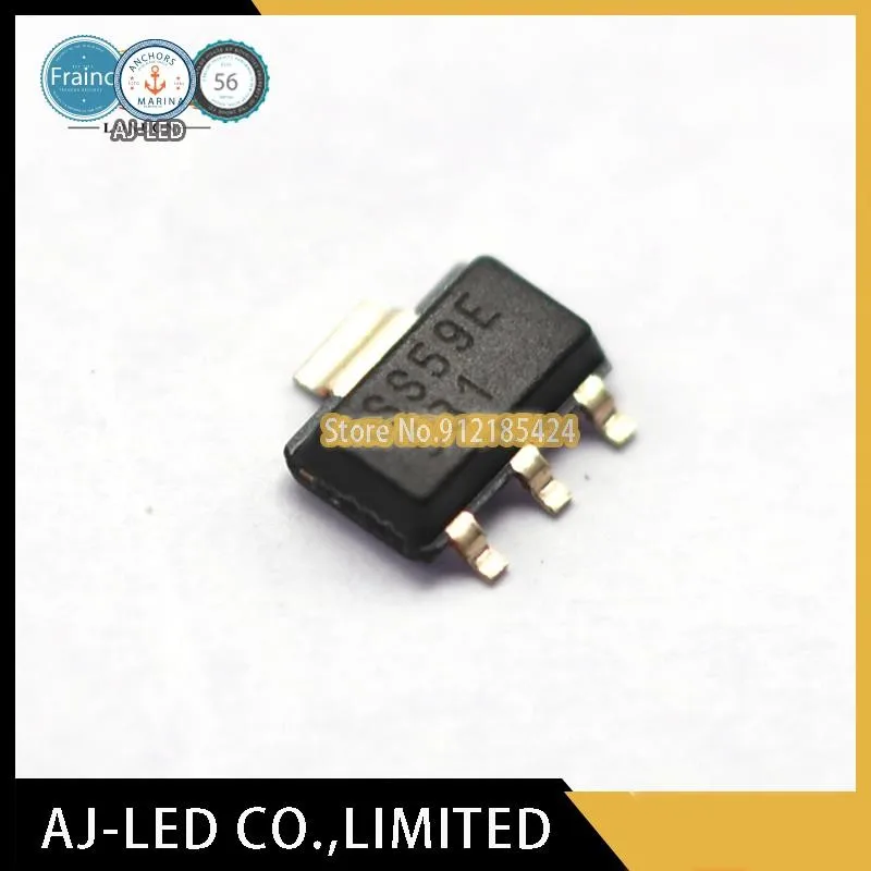 10 unids/lote SS59ET Sensor magnético lineal elemento de efecto Hall SMD SOT89 Honeywell