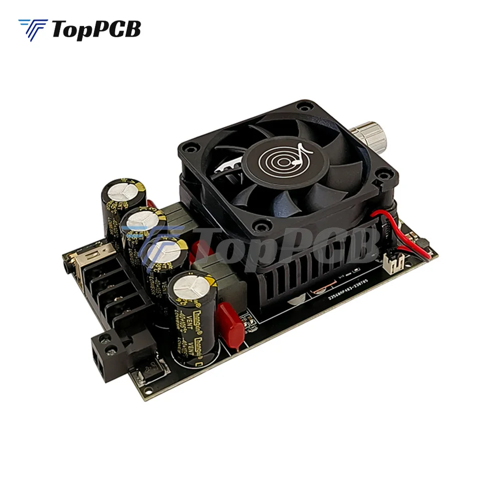 300W+300W TPA3255 Bluetooth 5.3 Audio Power Amplifier Board with Preamp 3.5mm AUX U Disk Sound Card Input DC 18-50V