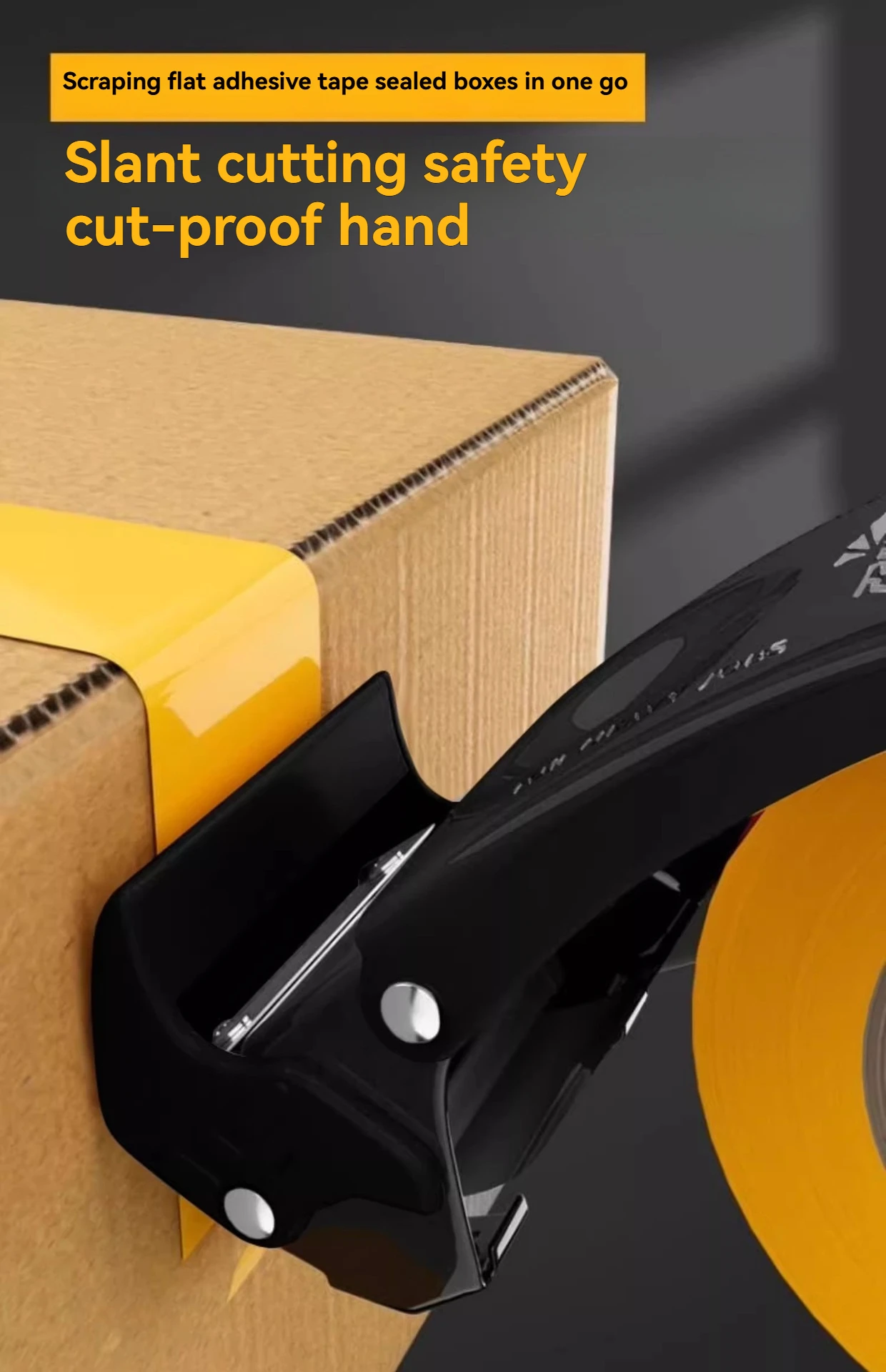 1 Stück Handgehaltene Kartonversiegelungs- und Schneidemaschine, Klebeband-Schneidemaschine, Kartonversiegelungsmaschine, Klebebandhalter, Verpackungsmaschinenwerkzeug – Detail 6