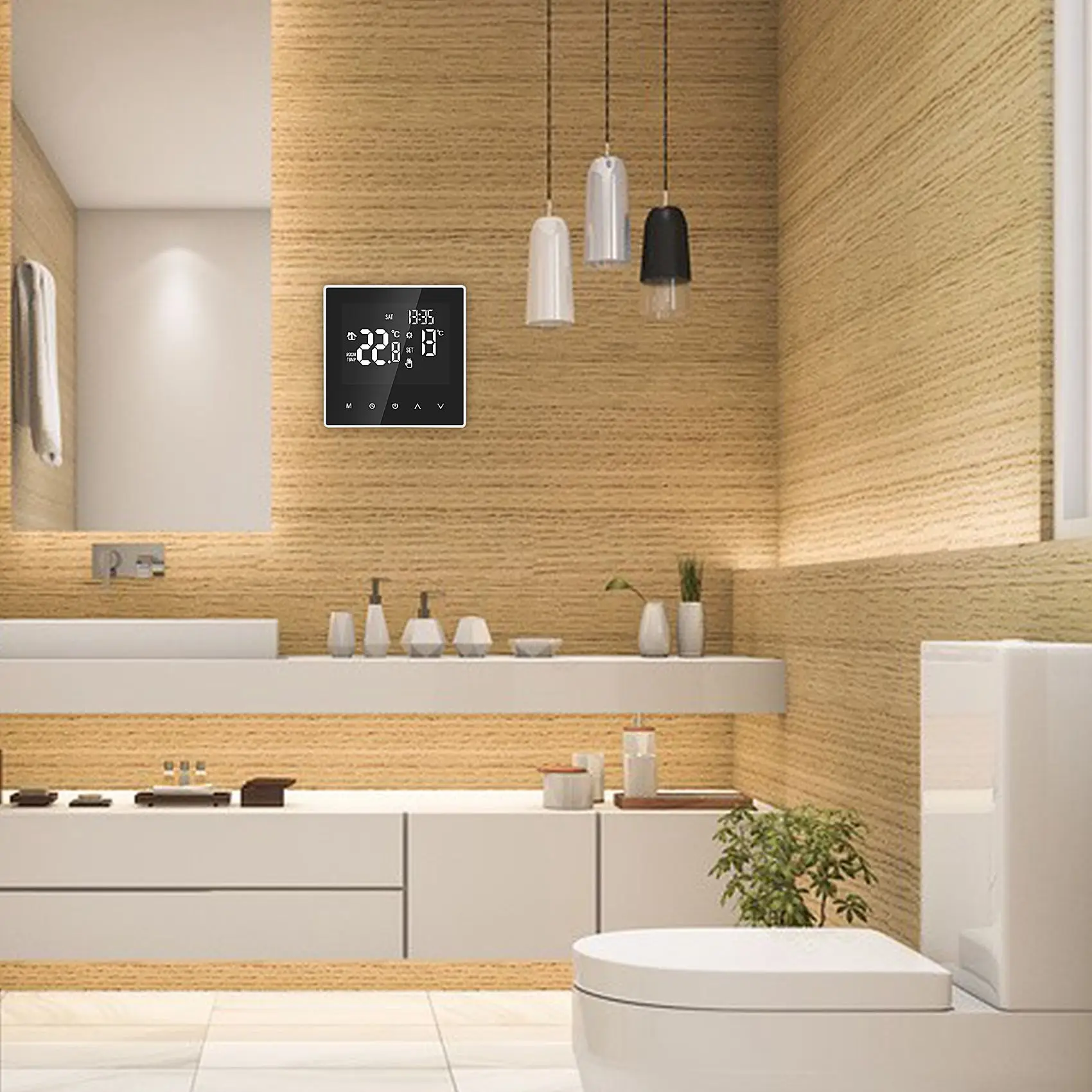 ME81H منظم حرارة ذكي، جهاز تحكم رقمي في درجة الحرارة، تداول، تسخين كهربائي تحت الأرضية قابل للبرمجة #1