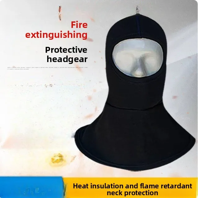 Double-layer Thickened Forest Fire Prevention Headset, Headcover, Firefighting Fire-retardant Breathable Mask