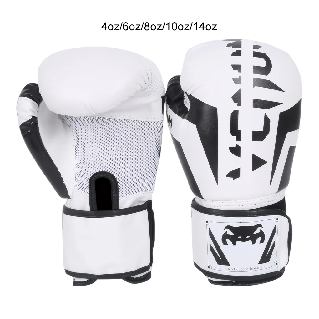 4/6/8/10/14oz Boxing Gloves PU Leather Muay Thai MMA Profession Kickboxing Kids Adults Sandbag Training Gloves Taekwondo