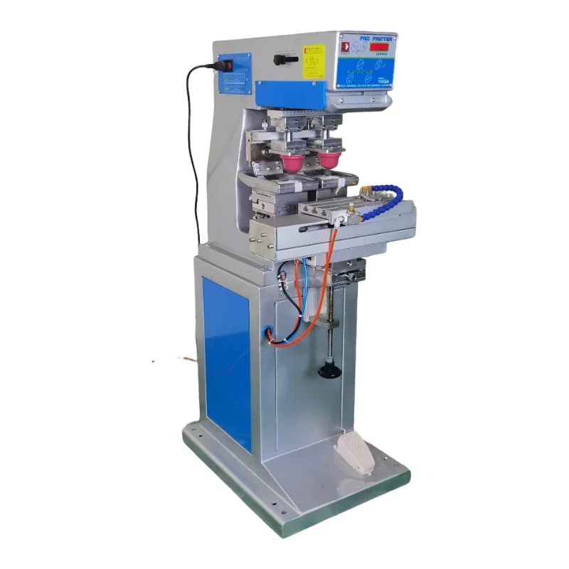 Factory Customized Manual Semi-Automatic Electric 2 Colors Pad Printing Machine