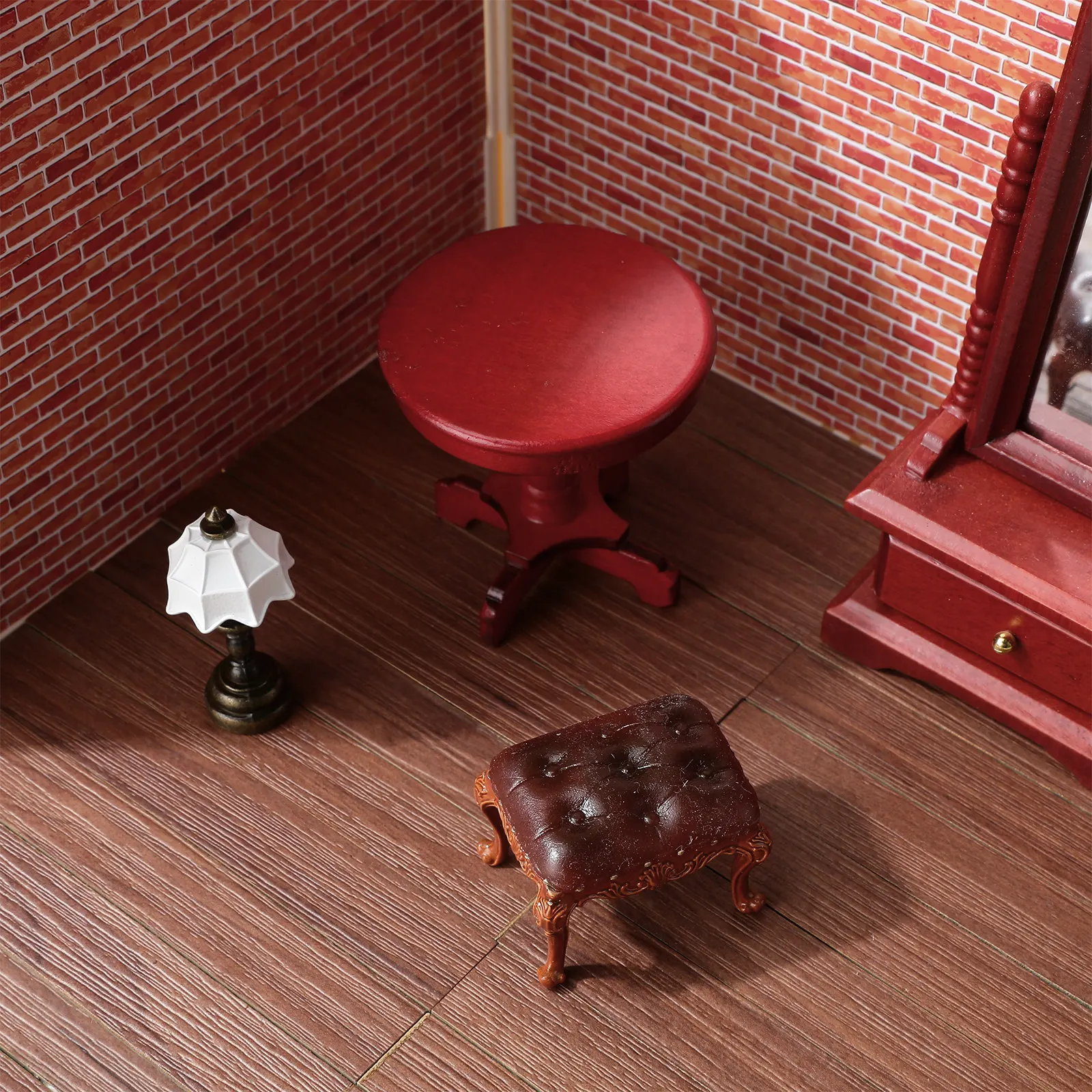 

40Pcs Miniature Dollhouse Flooring Self Adhesive Peel Stick Wood Grain Floorboards Mini Floor Tiles for Home Decor 1 12 Scale