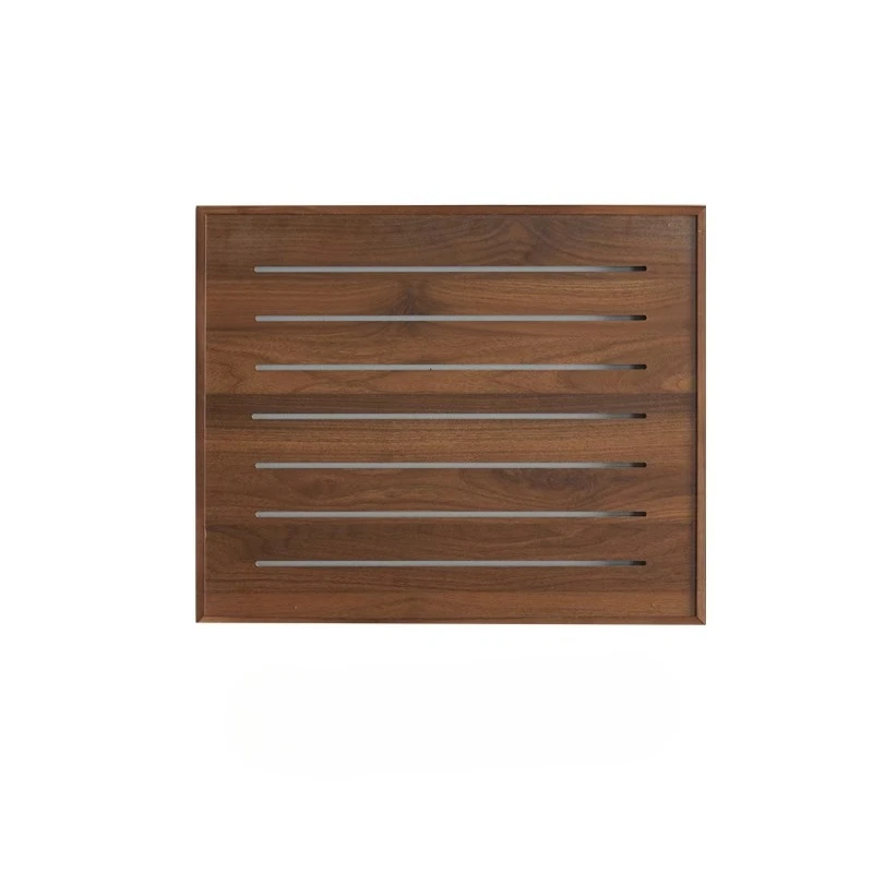 Solid Black Walnut Electrical Cabinet Cover Art Panel with Cable Concealment Decorative Switchboard Frame for Home Improvement