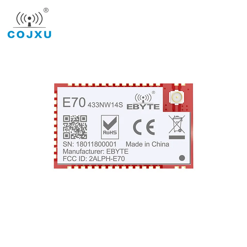 CC1310 433Mhz cojxu E70-433NW14S Star Networking SMD Wireless Transceiver IoT 14dBm IPEX Antenna Transmitter and Receiver