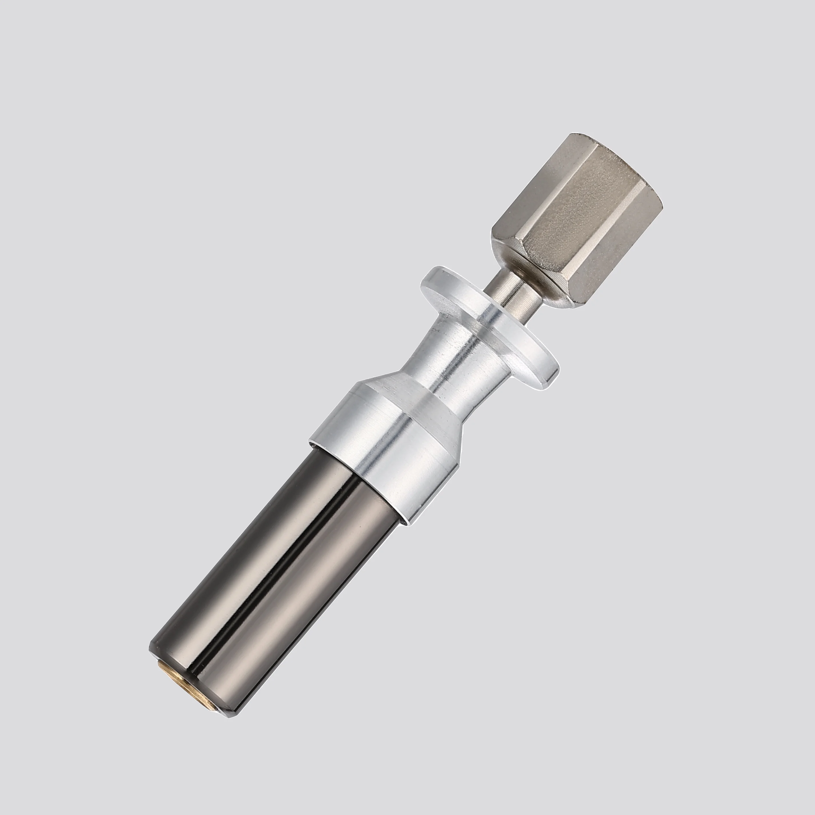 Válvula de Ar para Pneus com Trava Automática, Conector de Pneu com Trava de Dentes Duplos, Fluxo Aberto, Aplicável a Medidores de Pressão de Pneus e Compressores de Ar