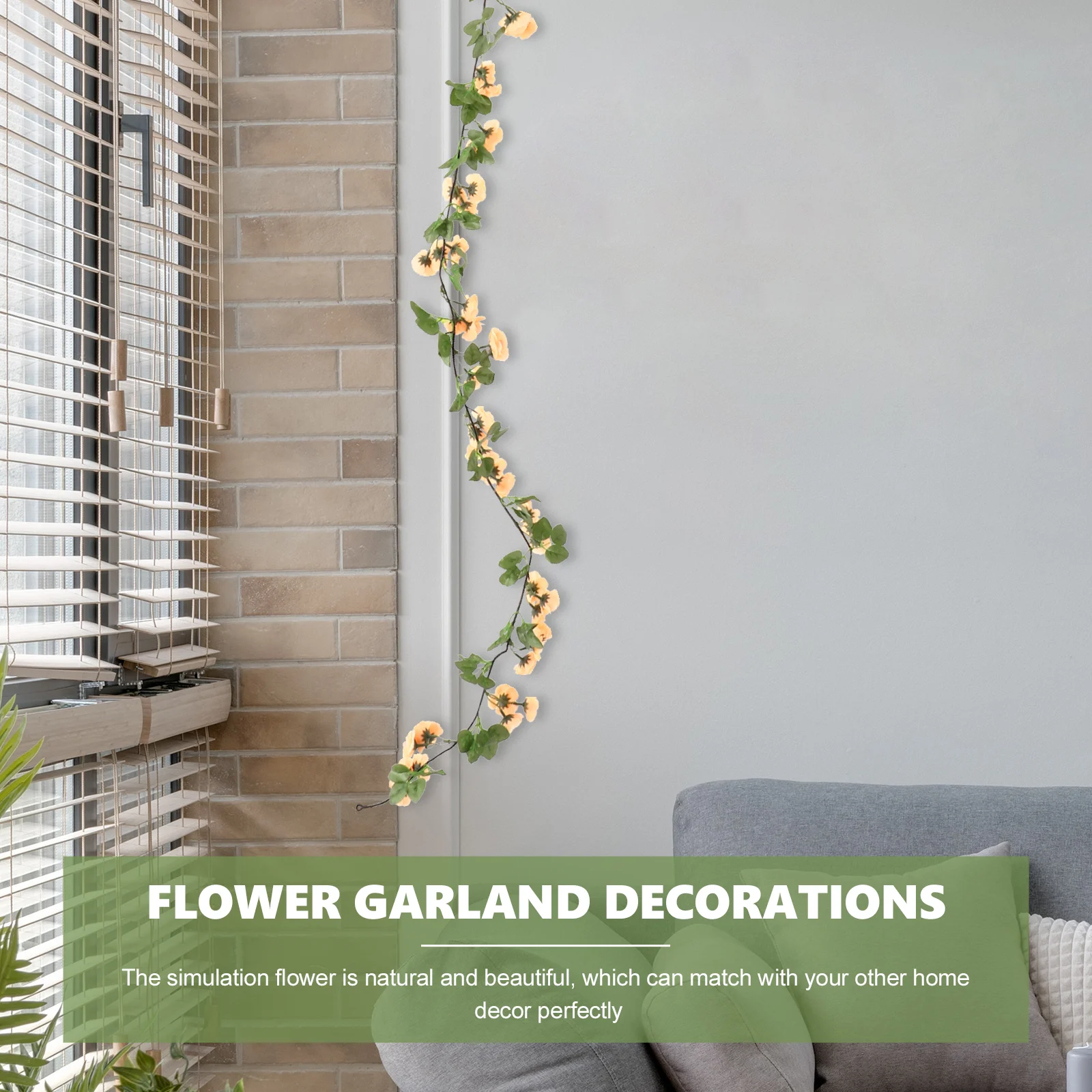 

69 Heads Artificial Rose DecorativeVine Household Flower Adorn Home Party DIY Decoration Imitation Plants
