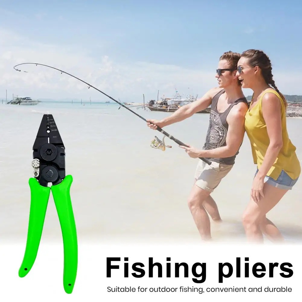 Long Lasting Fishing Pliers Ergonomic Carbon Steel Fishing Pliers Anti-slip Handle Terminal Marker Wire Rope For Fishing