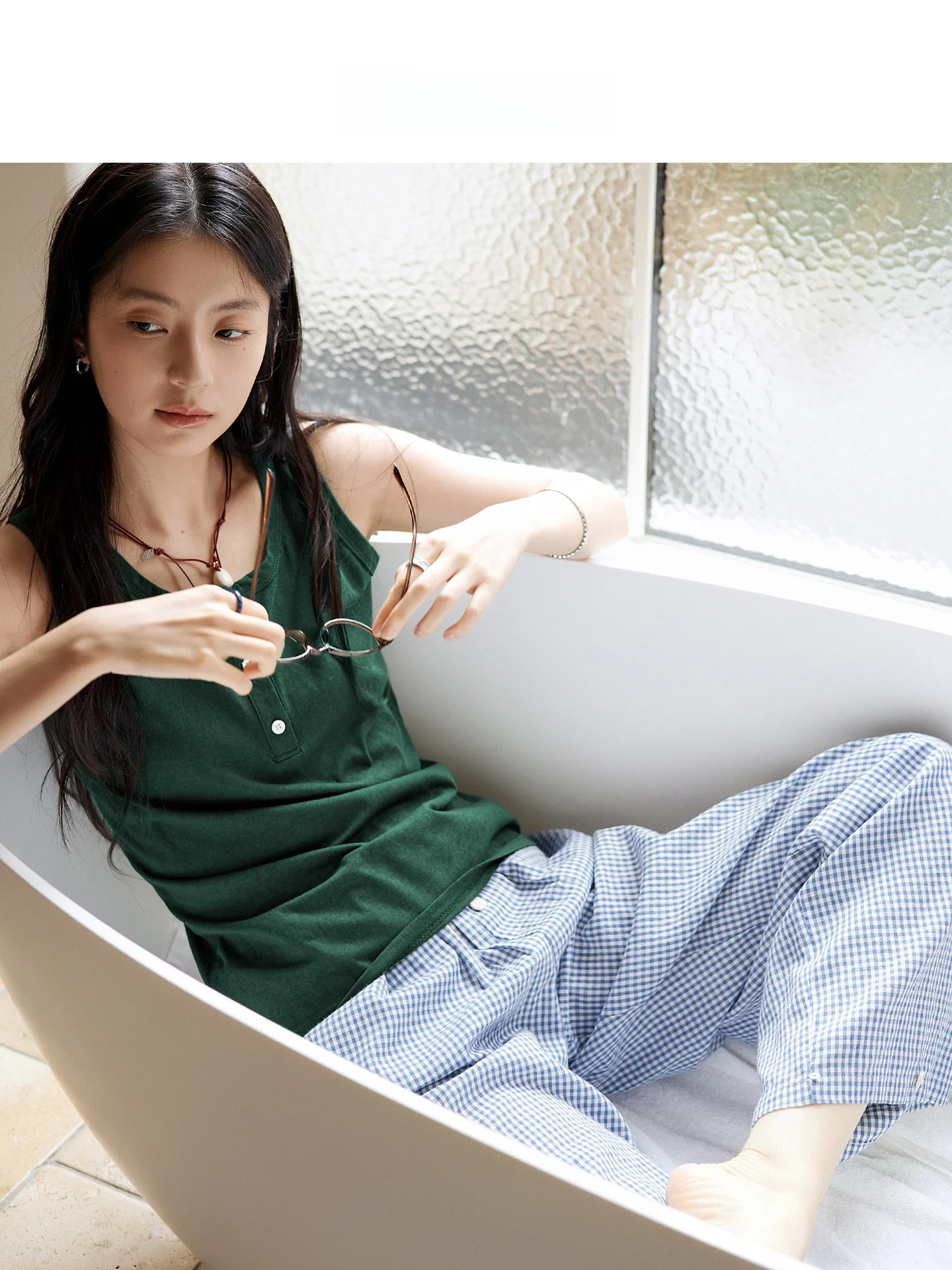 baiyan-women's-summer-sleepwear-set-cool-sensation-sleeveless-wide-leg-pants-loose-feeling-casual-style-home-clothes