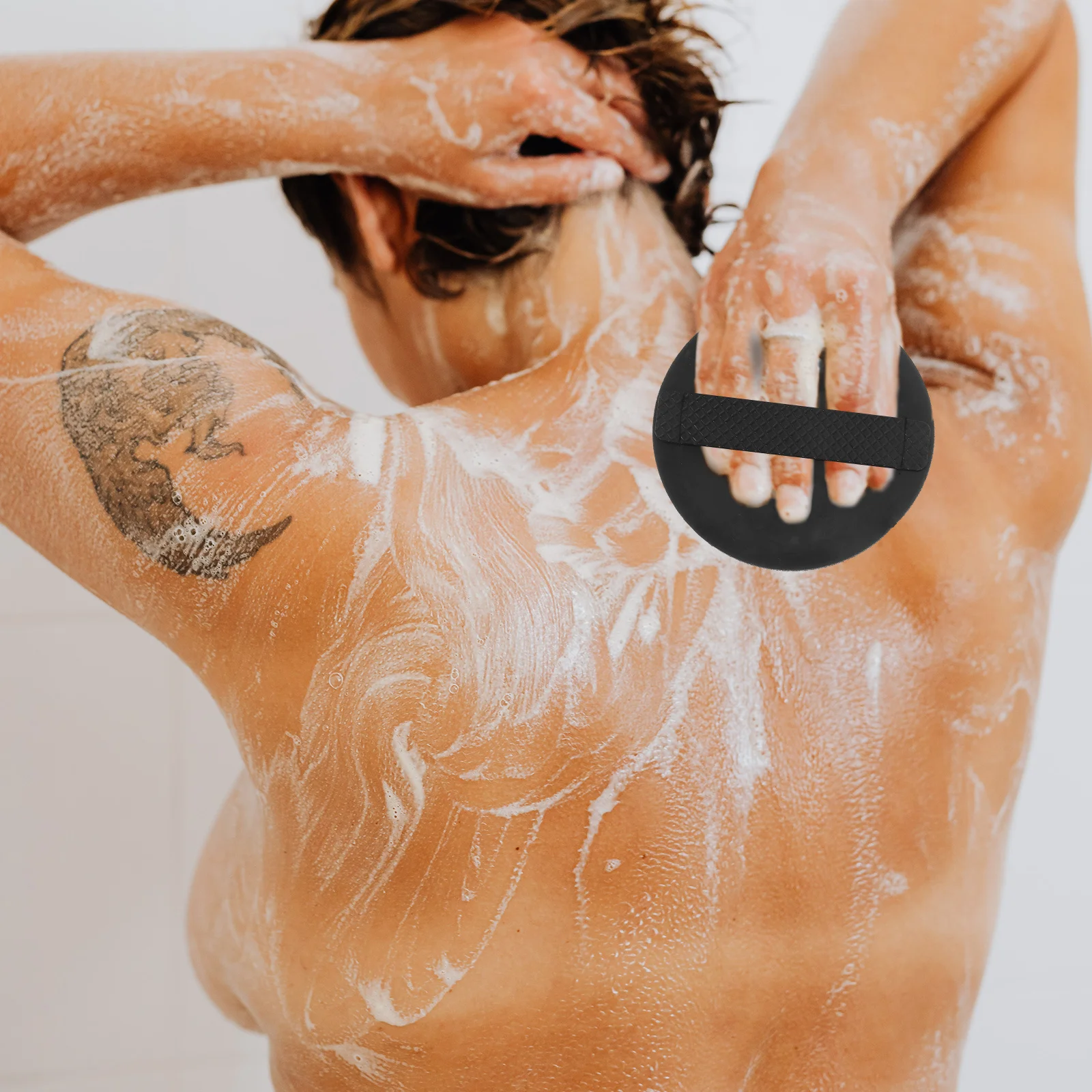 

6pcs Bath Scrubbers Round Shower Body Wash Ball Exfoliating Skin Cleaning Tool Lightweight Compact Design For Back Arms Legs